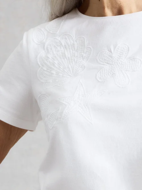 Besticktes T-Shirt Abbie - Bril White - 52 Bild 3