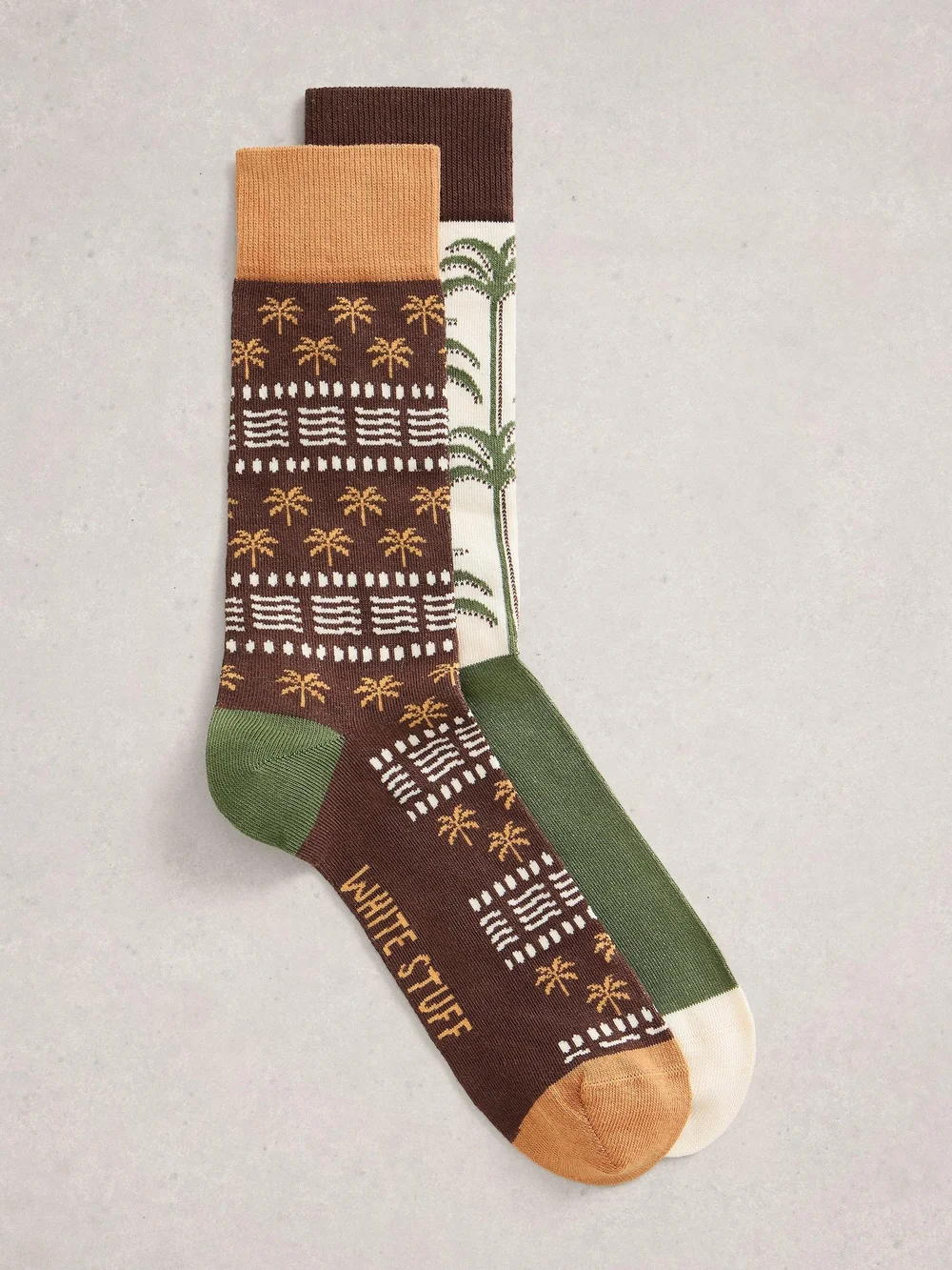 2er-Pack Socken Palmen - Green Mlt - 44-46 Bild 1