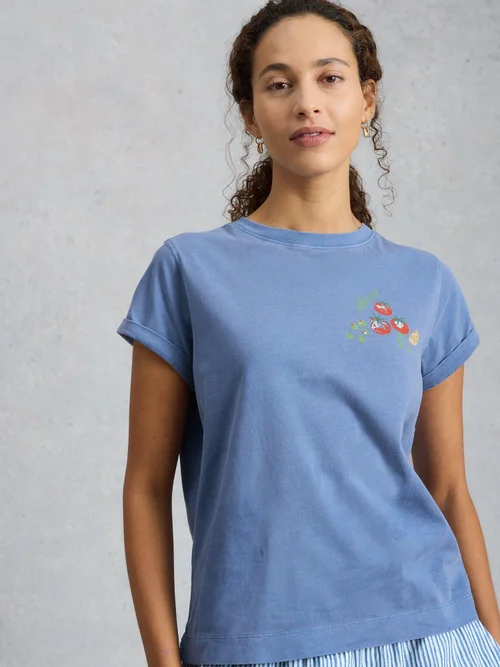 Grafik-T-Shirt Gina - Blue Mlt - 52 Bild 3