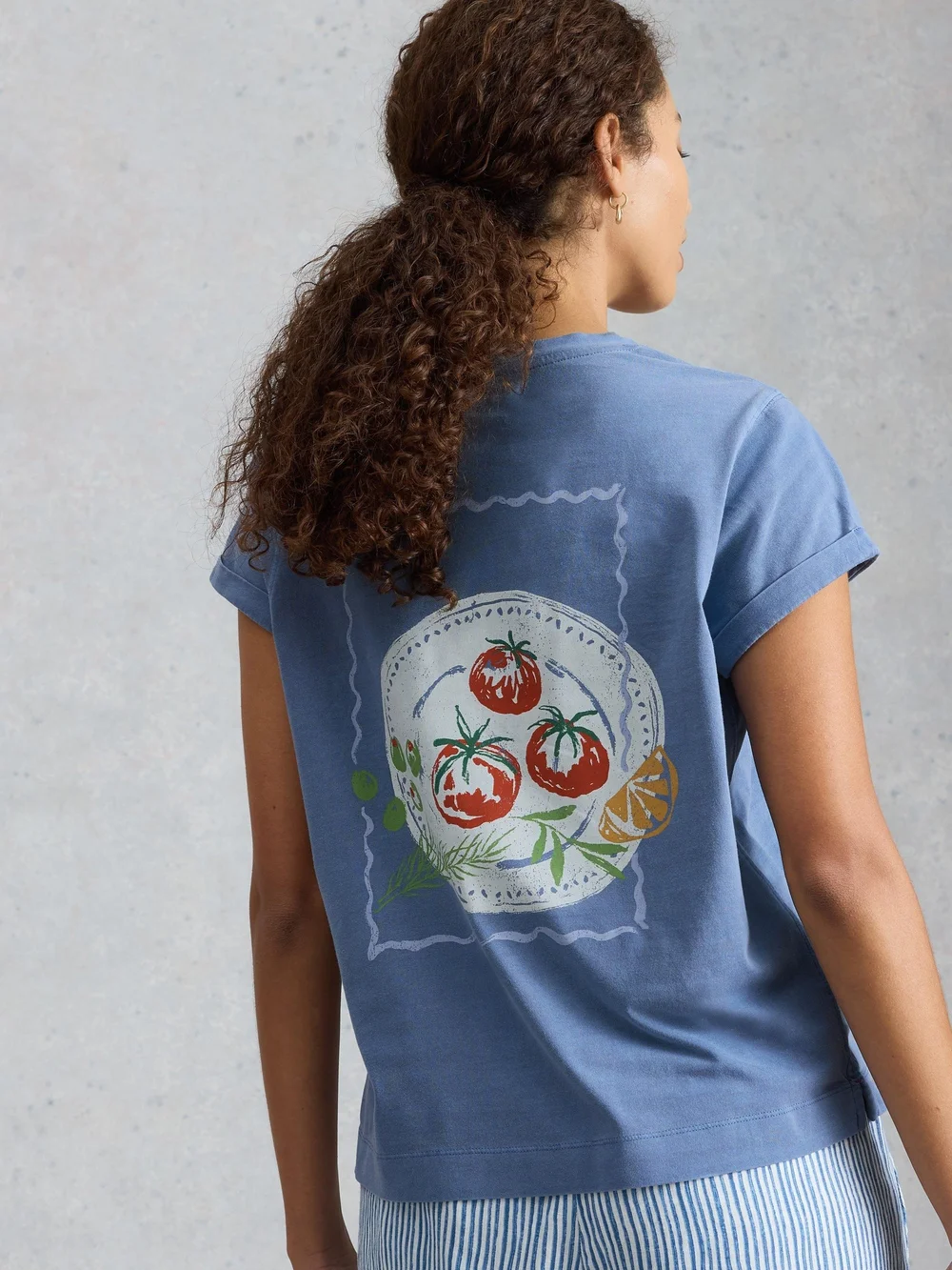 Grafik-T-Shirt Gina - Blue Mlt - 52 Bild 1