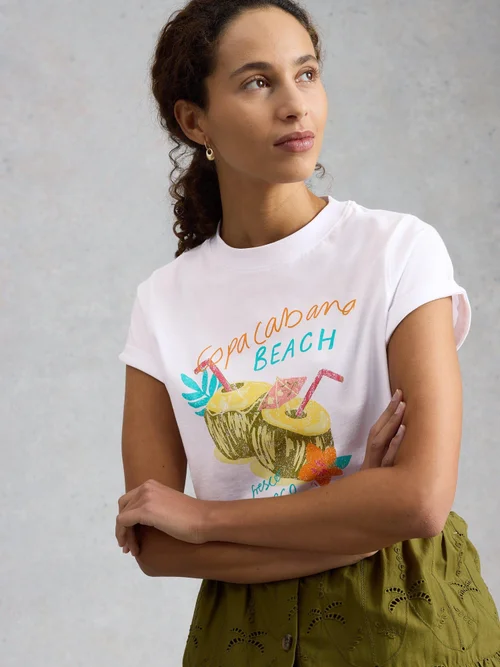 Grafik-T-Shirt Gina - White Mlt - 52 Bild 1