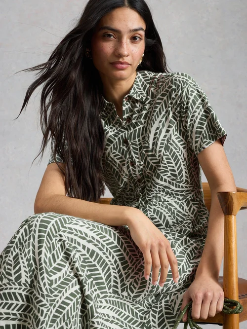 Blusenkleid Rua aus Jersey - Green Pr - 50/R Bild 1
