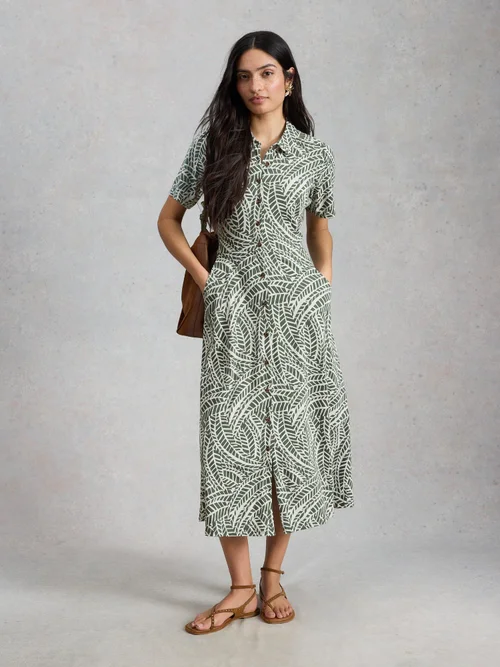 Blusenkleid Rua aus Jersey - Green Pr - 50/R Bild 2
