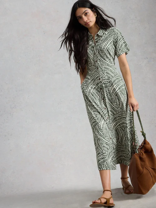 Blusenkleid Rua aus Jersey - Green Pr - 50/R Bild 3