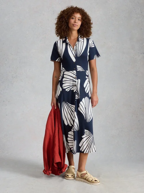 Blusenkleid Rua aus Jersey - Navy Pr - 52/R Bild 2
