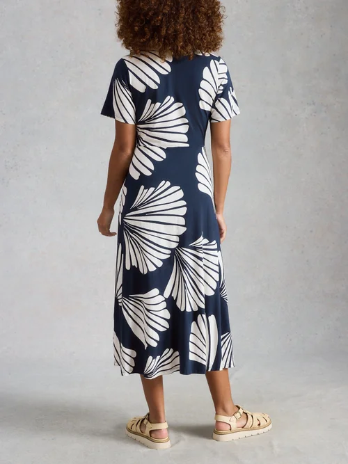 Blusenkleid Rua aus Jersey - Navy Pr - 52/R Bild 4