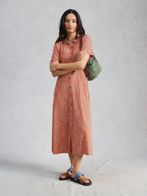 Blusenkleid Rua aus Jersey - Red Pr - 52/R Bild 1