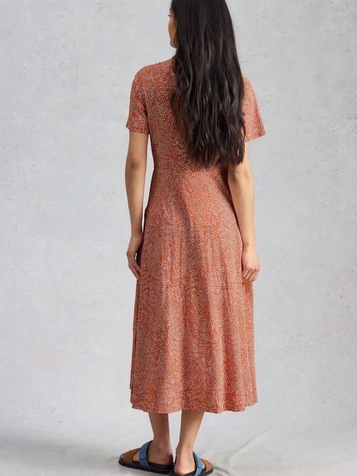 Blusenkleid Rua aus Jersey - Red Pr - 52/R Bild 4