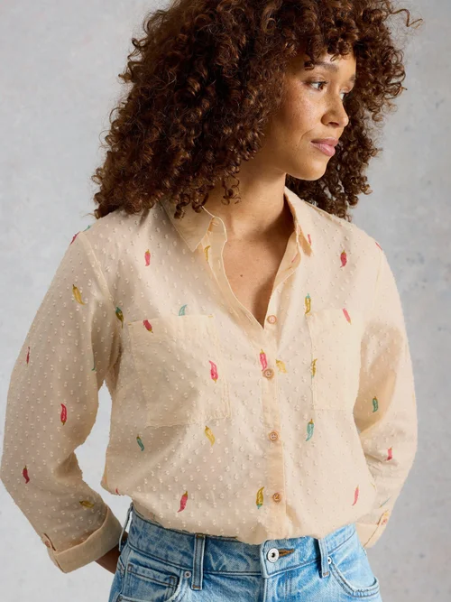 Bluse Sophie aus Bio-Baumwolle - Ivory Pr - 52 Bild 3
