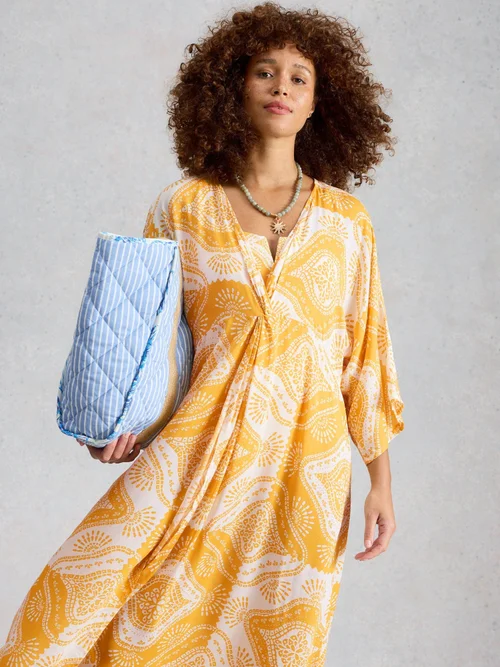 Strand-Kimono Cleo - Yellow Pr - XL Bild 2