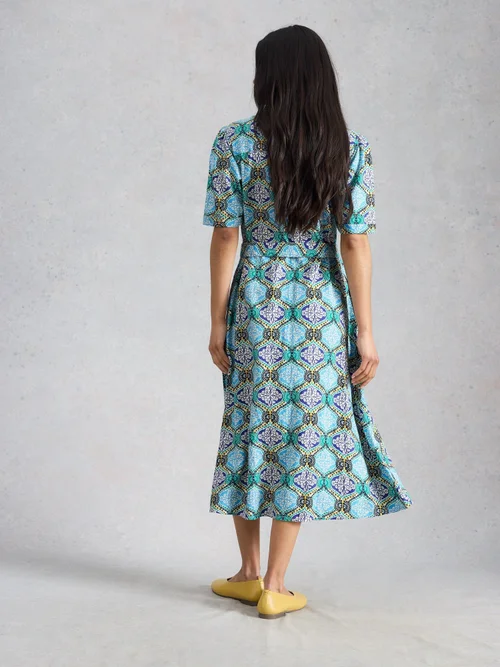 Kleid Val aus Leinenmischung - Blue Pr - 52/R Bild 4