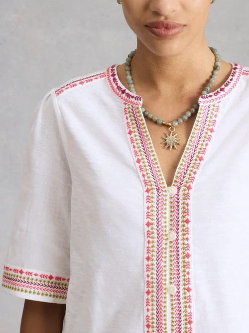 Besticktes Top Lizzie - Ivory Mlt - 52 Bild 3