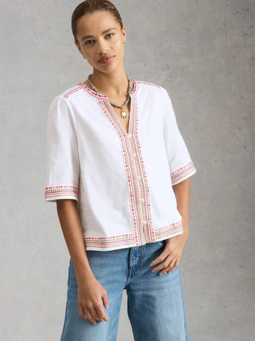 Besticktes Top Lizzie - Ivory Mlt - 50 Bild 3