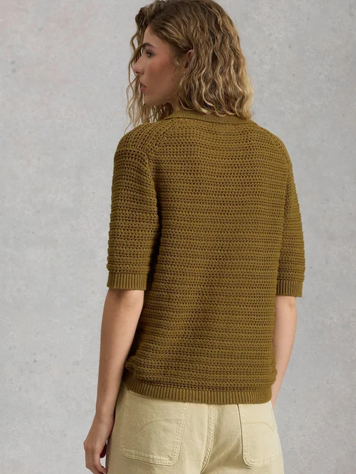 Strickpolohemd Cooper - Khaki Grn - 52 Bild 4
