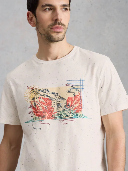 Grafik-T-Shirt Abersoch Postcard - White Pr - XXXL/R Bild 3