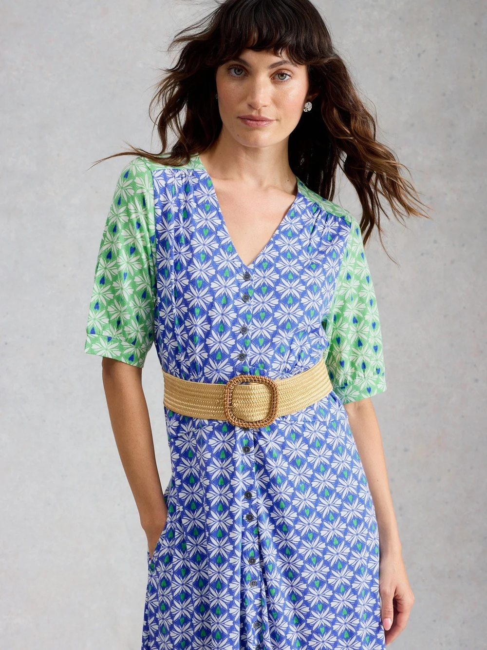 Jerseykleid May - Blue Mlt - 52/R Bild 1