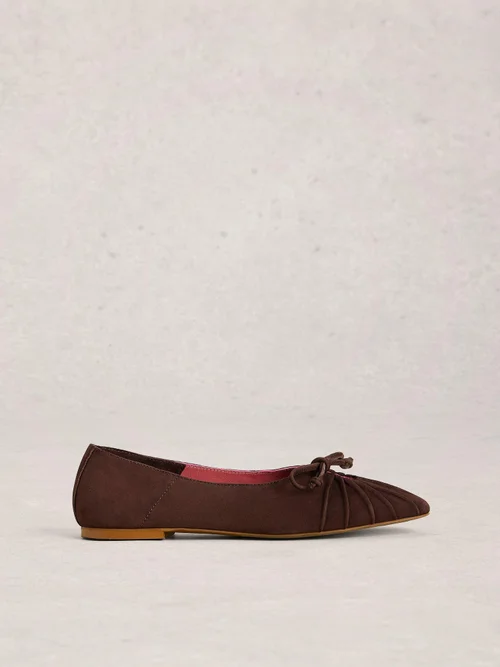 Ballerinas mit Schleife - Dk Brown - 41 Bild 1