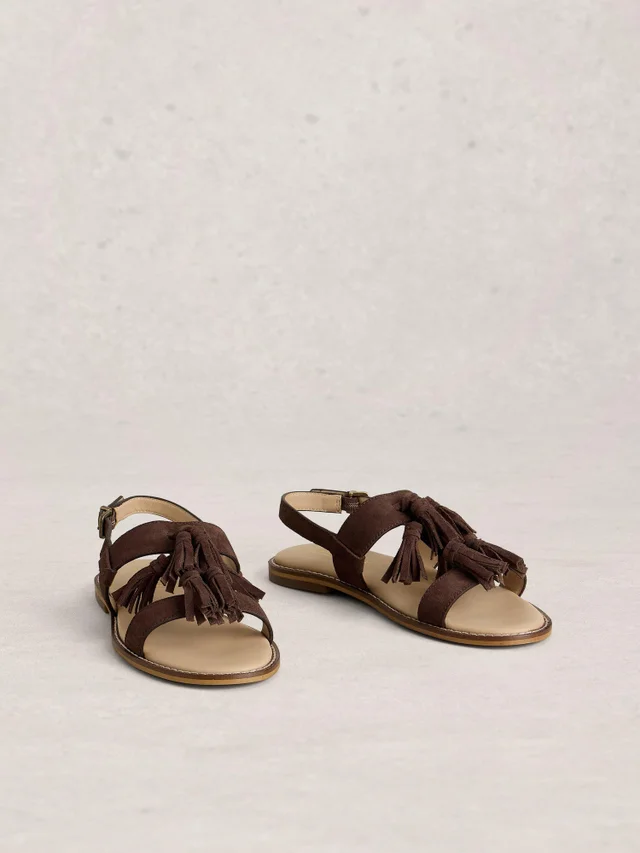 Wildledersandalen Tala mit Quasten