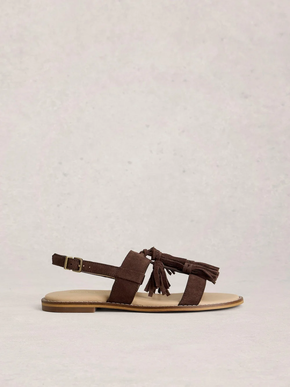 Wildledersandalen Tala mit Quasten - Dk Brown - 41 Bild 1