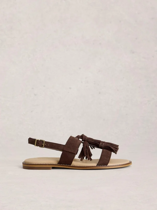Wildledersandalen Tala mit Quasten