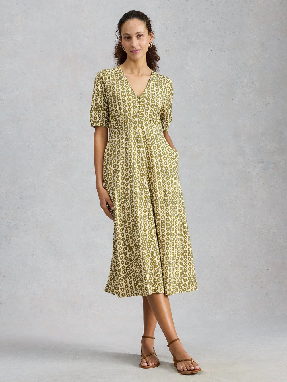 Jerseykleid Megan - Green Mlt - 46/R Bild 1