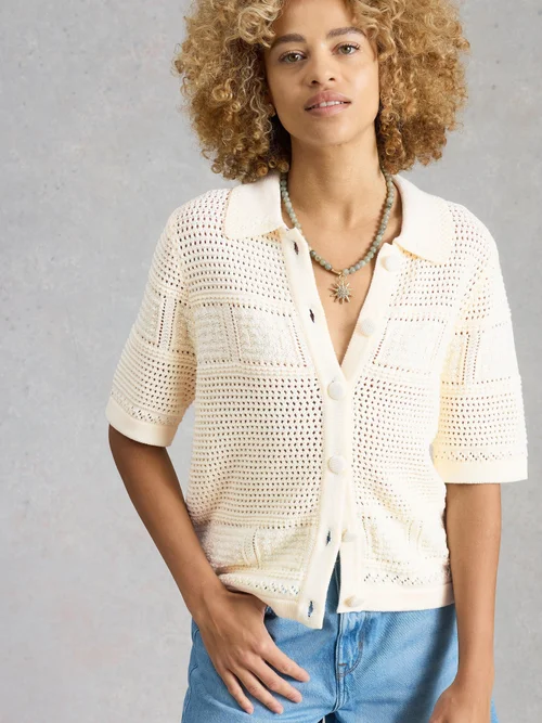 GEMIMA COLLAR CARDI - Pale Ivory - 46 Bild 4