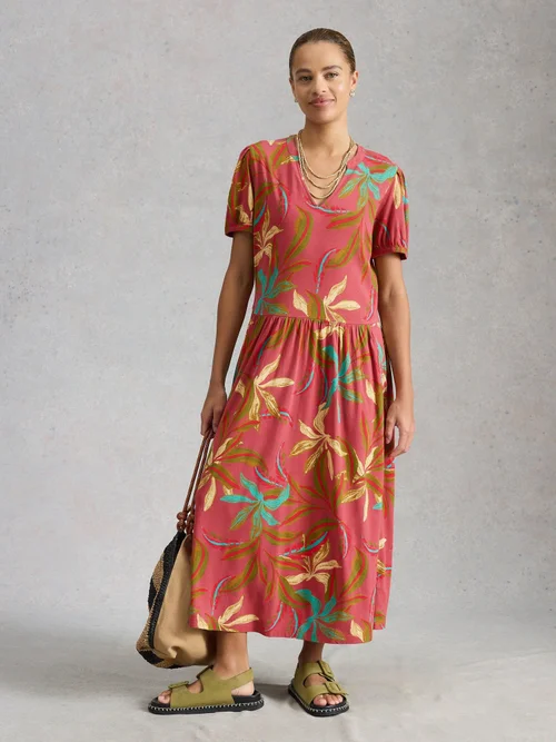 Jerseykleid Leah - Pink Pr - 44/R Bild 2
