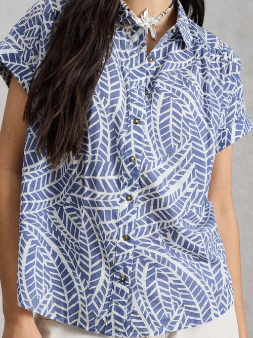 Bluse Orla - Blue Pr - 52 Bild 3