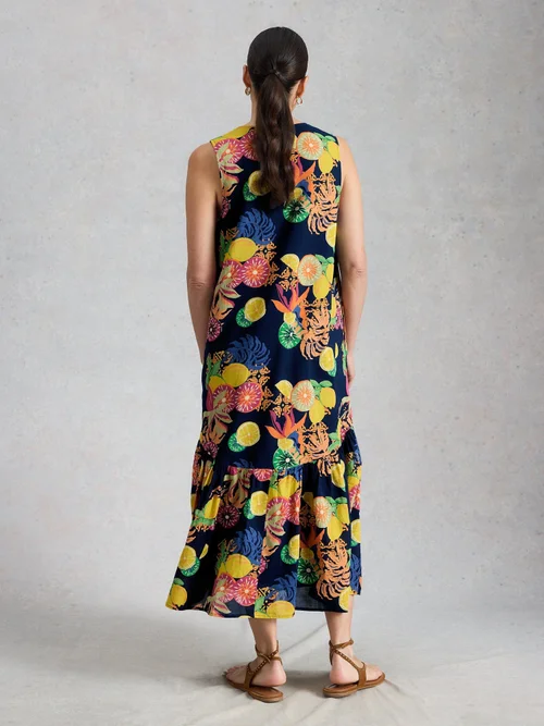 Midikleid Lily - Navy Pr - 48/R Bild 4