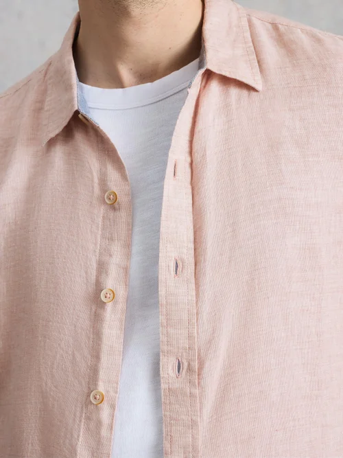 Leinenhemd Keswick Langarm - Lgt Pink - XXXL Bild 3