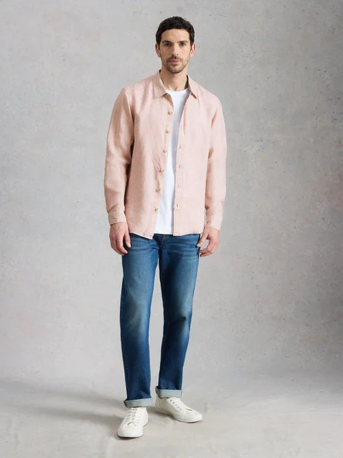 Leinenhemd Keswick Langarm - Lgt Pink - XXXL Bild 2
