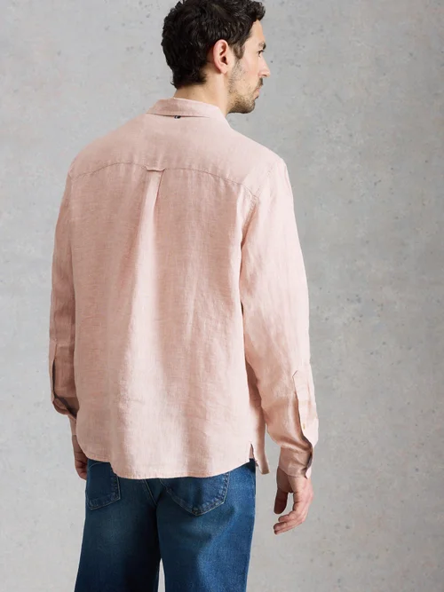 Leinenhemd Keswick Langarm - Lgt Pink - XXXL Bild 4