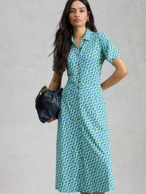 Blusenkleid Rua aus Jersey - Green Mlt - 52/R Bild 1