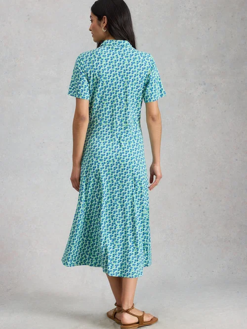 Blusenkleid Rua aus Jersey - Green Mlt - 52/R Bild 4