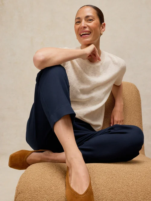 7/8-Hose Illy mit geradem Bein - Dark Navy - 50/R Bild 2