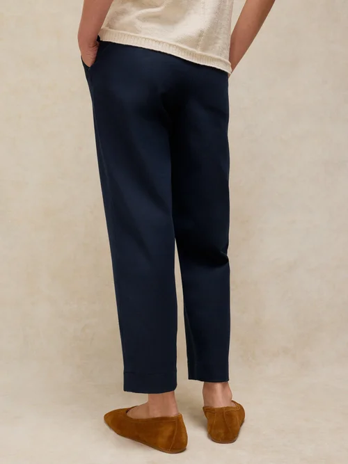 7/8-Hose Illy mit geradem Bein - Dark Navy - 50/R Bild 4