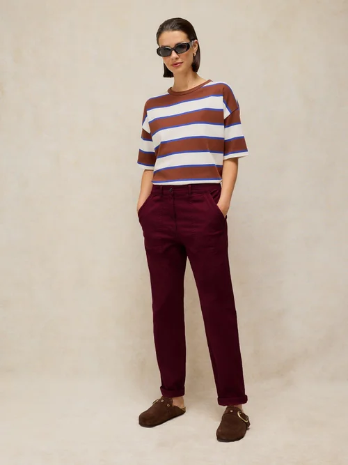 Chinohose Twister - Dk Plum - 50/R Bild 1