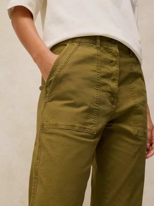 Chinohose Twister - Khaki Grn - 50/R Bild 3