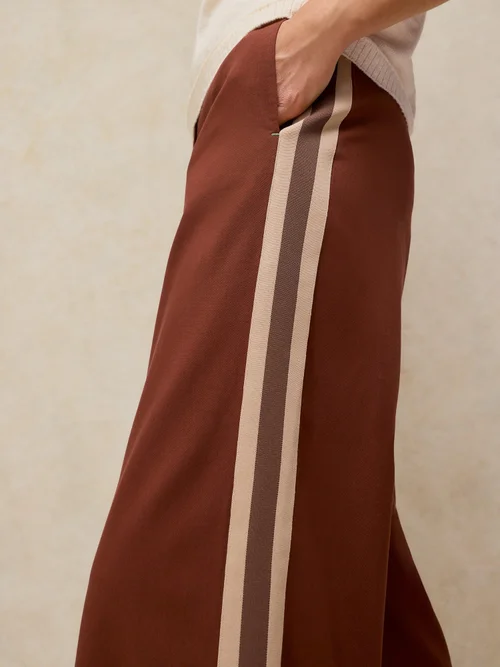 Kenna Hose mit Seitenstreifen - Dk Brown - 48/R Bild 3