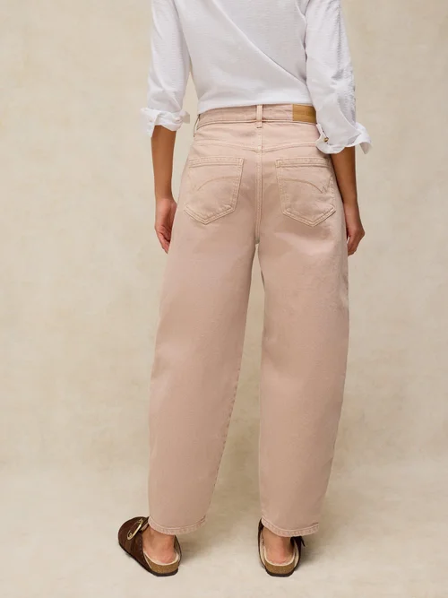 Bestickte Jeans Aubrey Barrel-Fit - Lgt Nat - 50/R Bild 4