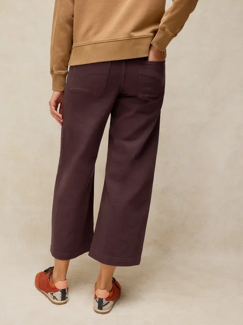 7/8-Jeans Tia mit weitem Bein - Dk Brown - 52/R Bild 4
