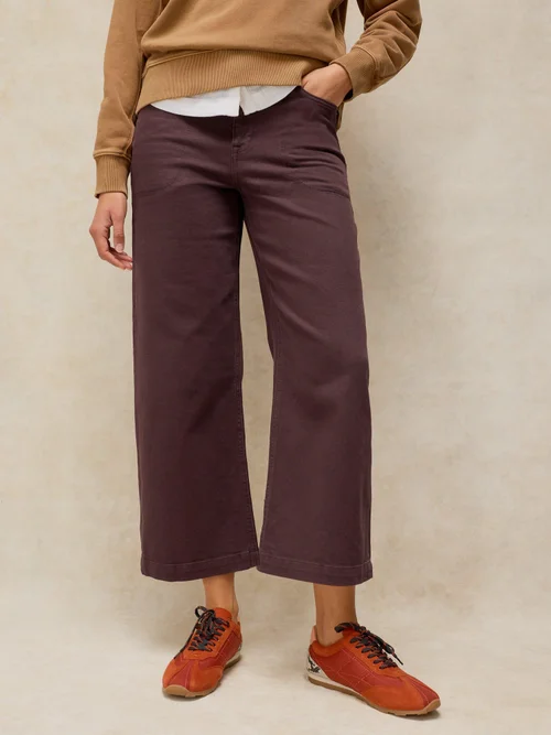 7/8-Jeans Tia mit weitem Bein - Dk Brown - 52/R Bild 1