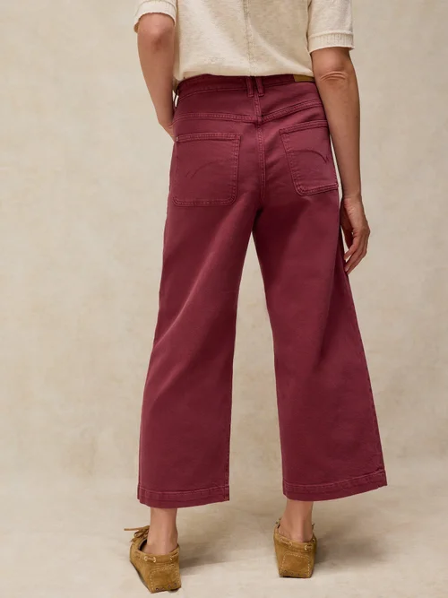 7/8-Jeans Tia mit weitem Bein - Dk Plum - 48/R Bild 4