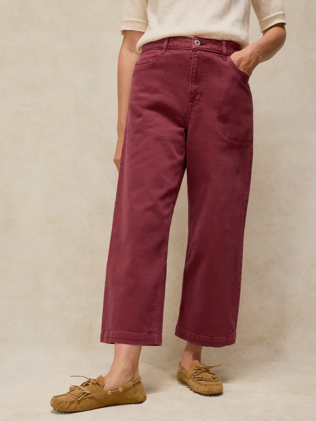 7/8-Jeans Tia mit weitem Bein