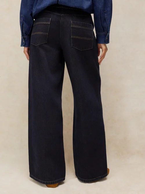 Jeans Carmella mit weitem Bein - Dk Denim - 50/R Bild 4
