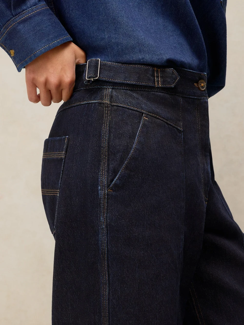 Jeans Carmella mit weitem Bein - Dk Denim - 50/R Bild 1