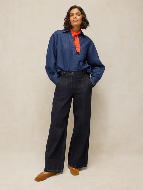 Jeans Carmella mit weitem Bein - Dk Denim - 50/R Bild 2