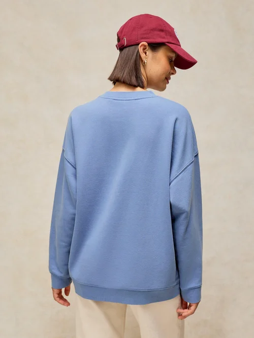Langes Grafik-Sweatshirt Cleo - Blue Pr - 46 Bild 4