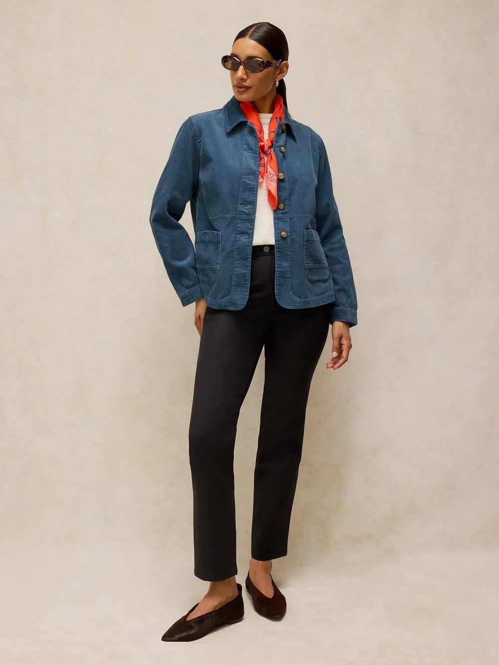 Kordjacke Carrie - Dus Blue - 46/R Bild 1