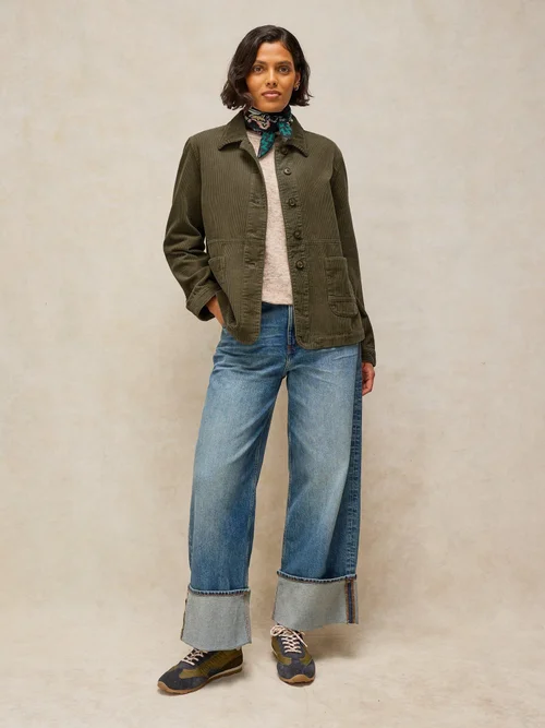 Kordjacke Carrie - Khaki Grn - 52/R Bild 2